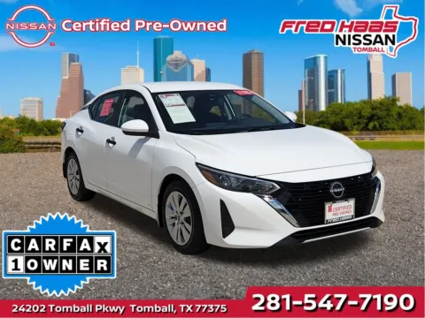 White 2025 Nissan Sentra S for sale in Tomball, TX