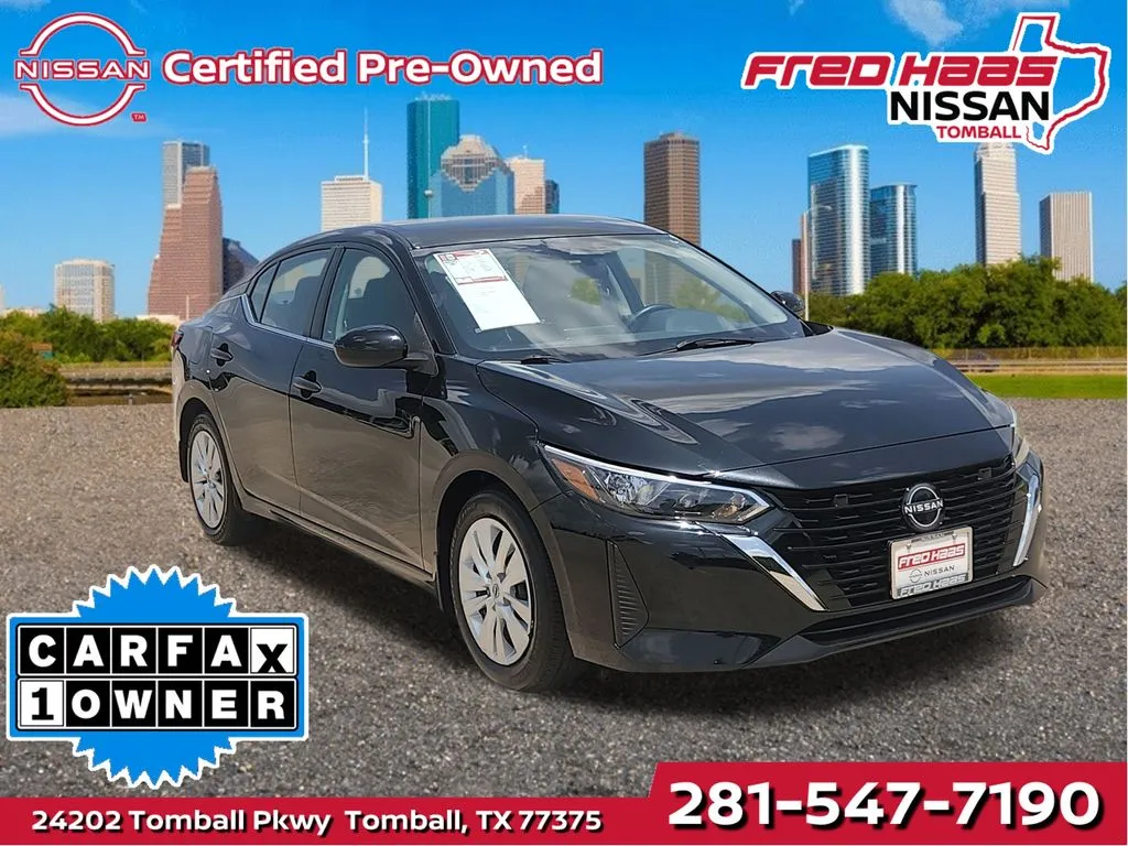 Black 2025 Nissan Sentra S for sale in Tomball, TX