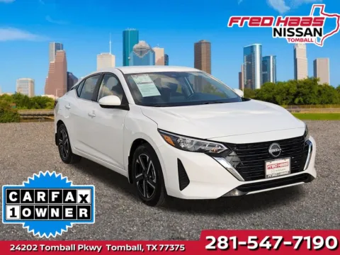 White 2025 Nissan Sentra SV for sale in Tomball, TX