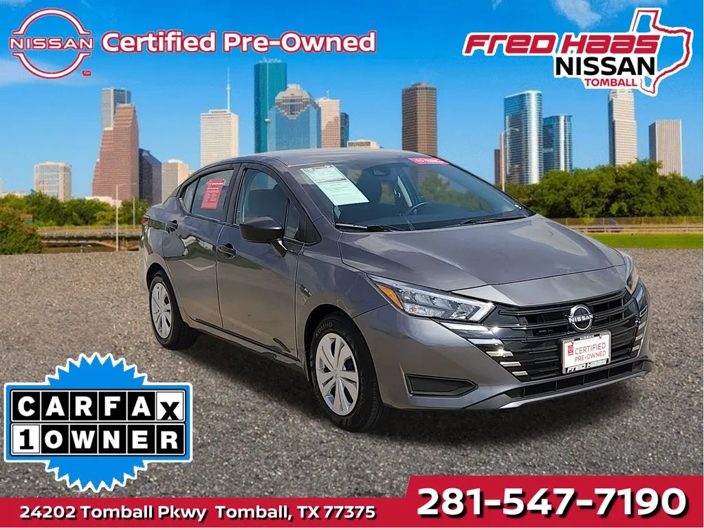 Gray 2025 Nissan Versa 1.6 S for sale in Tomball, TX