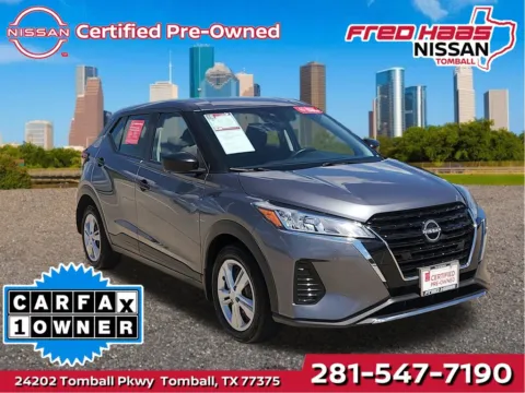Gray 2024 Nissan Kicks S for sale in Tomball, TX