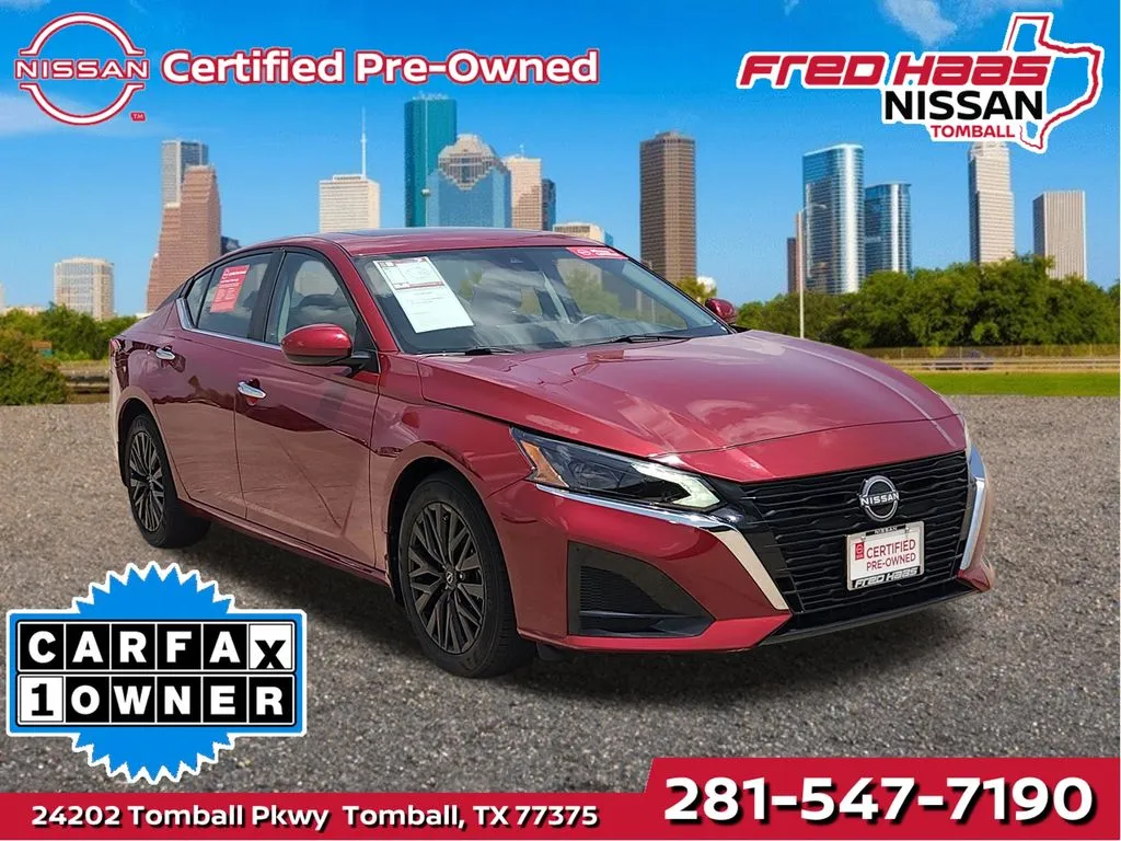 Red 2025 Nissan Altima 2.5 SV for sale in Tomball, TX