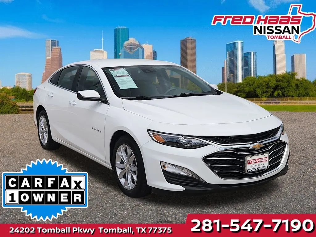 White 2025 Chevrolet Malibu LT for sale in Tomball, TX