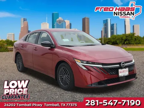 Red 2026 Nissan Sentra SV for sale in Tomball, TX