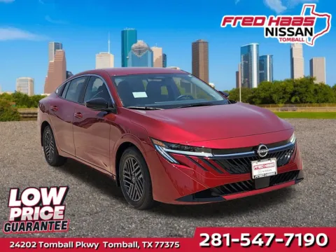 Red 2026 Nissan Sentra SV for sale in Tomball, TX