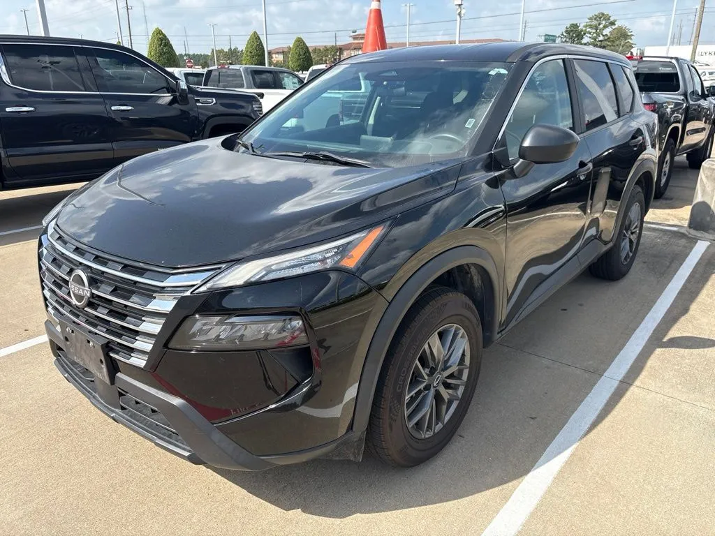 Black 2024 Nissan Rogue S for sale in Tomball, TX