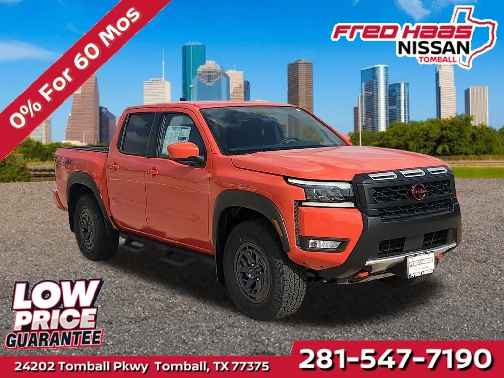 Orange 2026 Nissan Frontier PRO-4X for sale in Tomball, TX