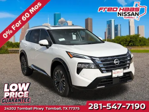 White 2026 Nissan Rogue Platinum AWD for sale in Tomball, TX