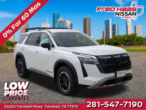 White 2026 Nissan Pathfinder Rock Creek 4WD for sale in Tomball, TX