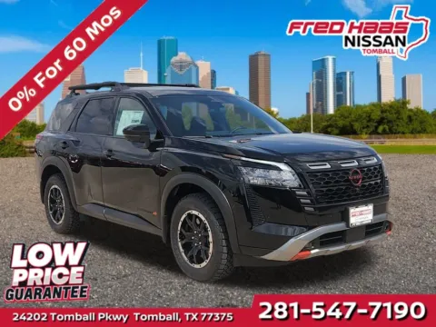 Black 2026 Nissan Pathfinder Rock Creek 4WD for sale in Tomball, TX