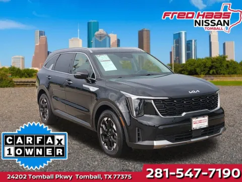Black 2024 Kia Sorento S for sale in Tomball, TX