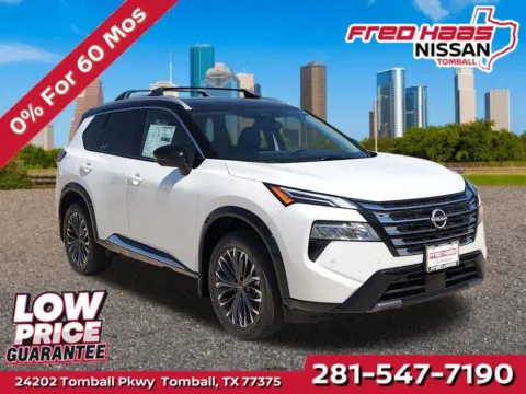 White 2026 Nissan Rogue Platinum AWD for sale in Tomball, TX