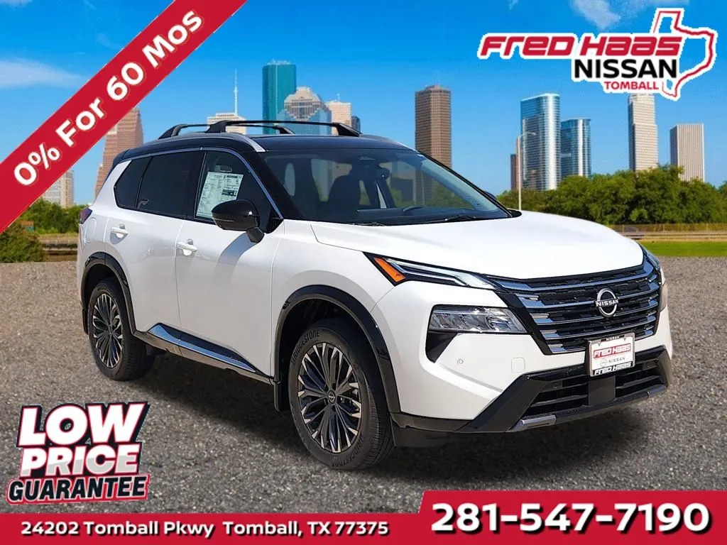 White 2026 Nissan Rogue Platinum AWD for sale in Tomball, TX