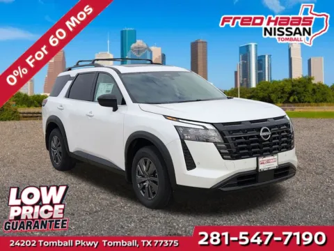 White 2026 Nissan Pathfinder SV for sale in Tomball, TX