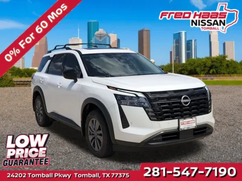 White 2026 Nissan Pathfinder SV for sale in Tomball, TX