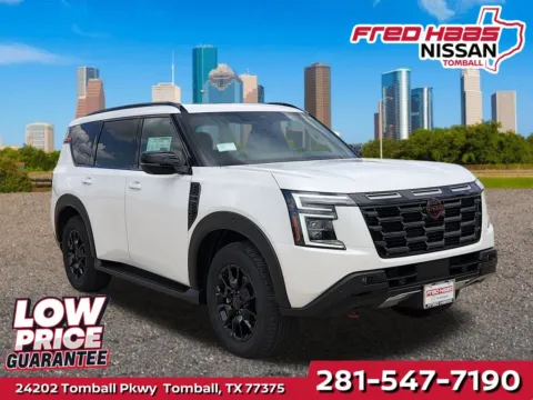 White 2026 Nissan Armada PRO-4X w/ Premium Package for sale in Tomball, TX