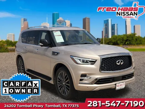Silver 2024 INFINITI QX80 Sensory for sale in Tomball, TX