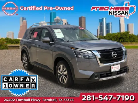 Gray 2025 Nissan Pathfinder SL 4WD for sale in Tomball, TX