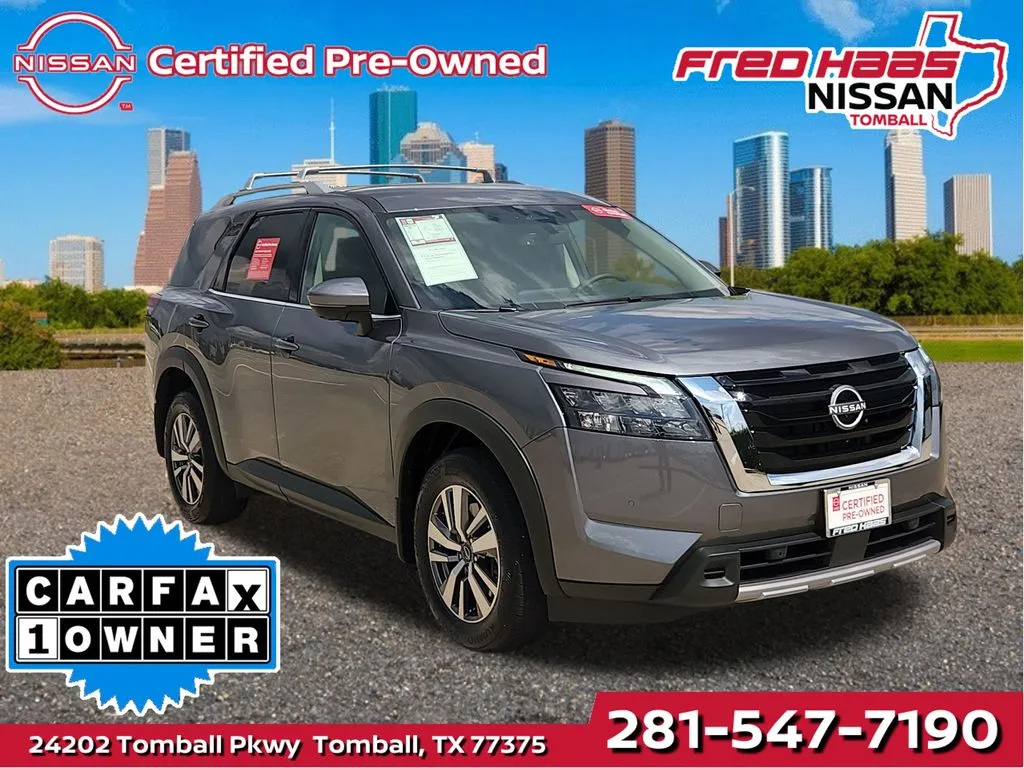 Gray 2025 Nissan Pathfinder SL 4WD for sale in Tomball, TX