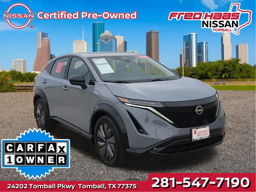 Gray 2024 Nissan Ariya EVOLVE+ e-4ORCE for sale in Tomball, TX
