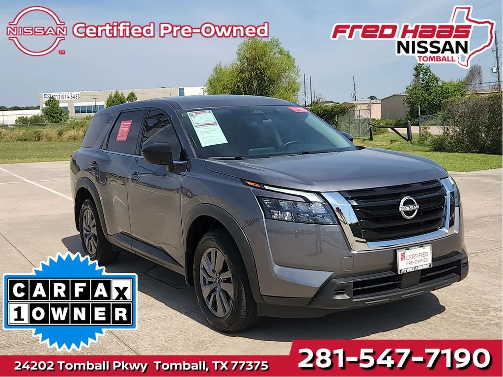 Gray 2024 Nissan Pathfinder S for sale in Tomball, TX