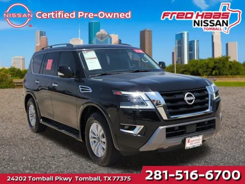 Black 2023 Nissan Armada SV for sale in Tomball, TX