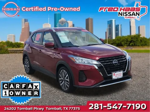 Red 2023 Nissan Kicks SV for sale in Tomball, TX
