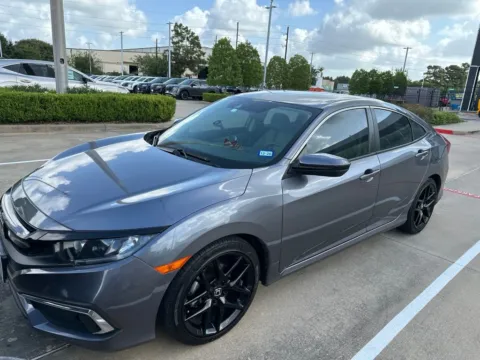 Gray 2020 Honda Civic LX for sale in Tomball, TX