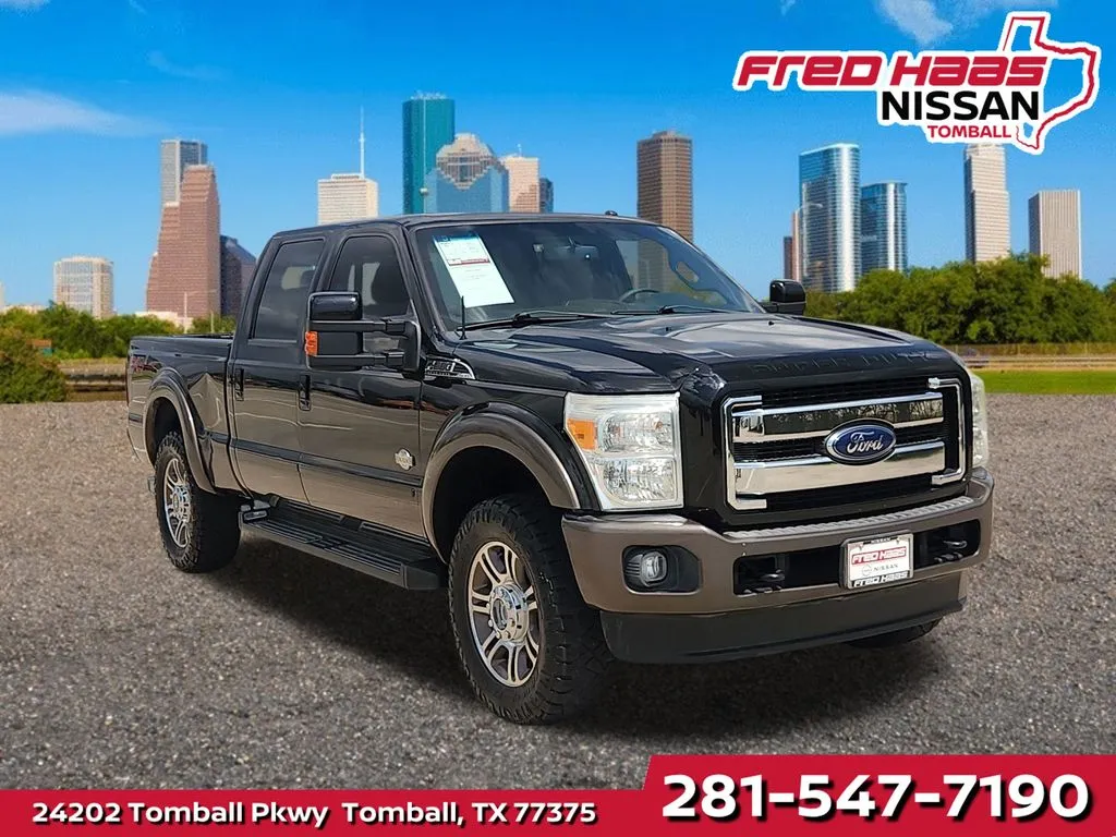 Black 2016 Ford F-250SD King Ranch AS IS CASH TRUCK for sale in Tomball, TX