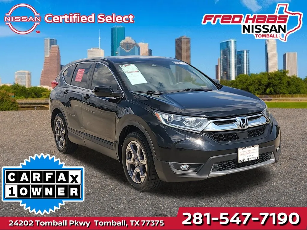 Black 2018 Honda CR-V EX-L for sale in Tomball, TX