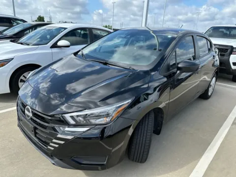 Black 2025 Nissan Versa 1.6 S for sale in Tomball, TX