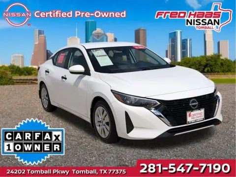White 2025 Nissan Sentra S for sale in Tomball, TX