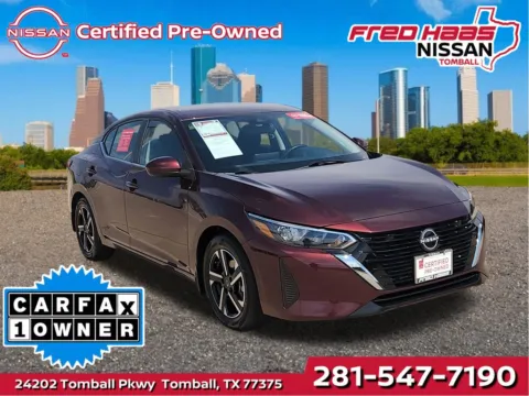 Red 2025 Nissan Sentra SV for sale in Tomball, TX