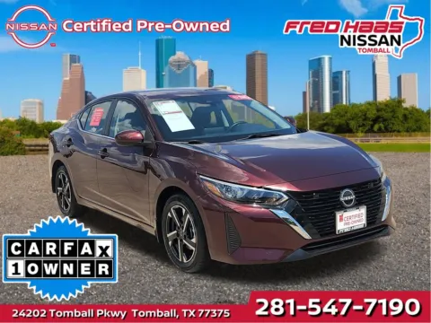 Red 2025 Nissan Sentra SV for sale in Tomball, TX