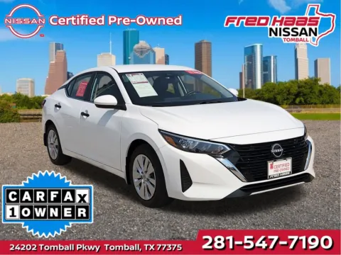 White 2025 Nissan Sentra S for sale in Tomball, TX