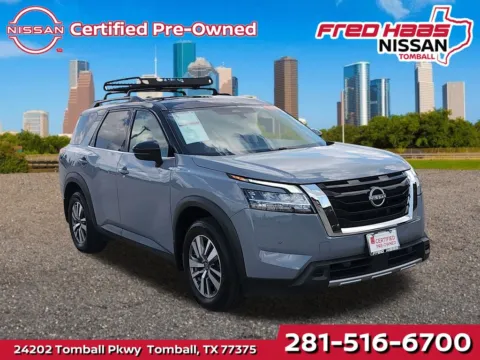 Black 2023 Nissan Pathfinder SL for sale in Tomball, TX