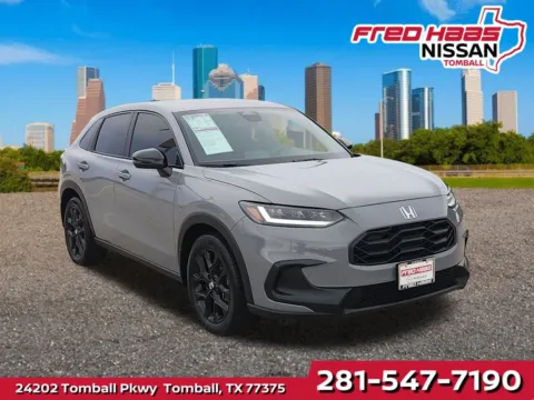 Gray 2024 Honda HR-V Sport for sale in Tomball, TX