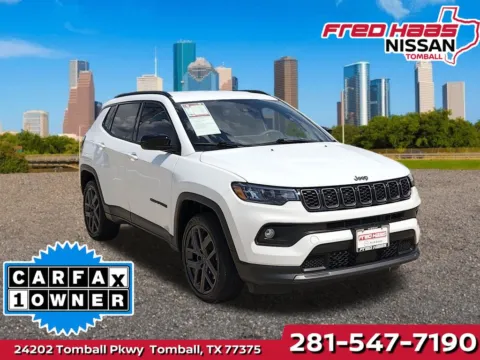 White 2026 Jeep Compass Latitude Altitude Package for sale in Tomball, TX