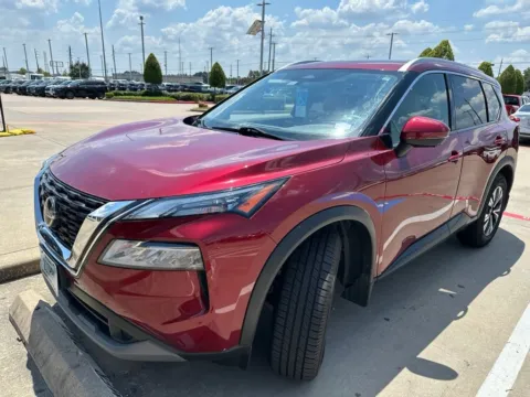 Red 2021 Nissan Rogue SV Premium Package for sale in Tomball, TX