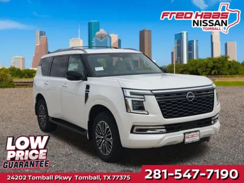 White 2026 Nissan Armada Platinum 4WD for sale in Tomball, TX