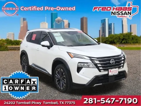 White 2024 Nissan Rogue Platinum Premium Package for sale in Tomball, TX