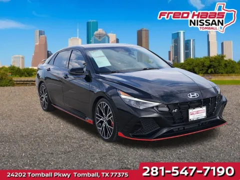 Black 2023 Hyundai Elantra N for sale in Tomball, TX