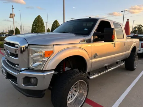 Silver 2016 Ford F-250SD Lariat Lifted Truck for sale in Tomball, TX