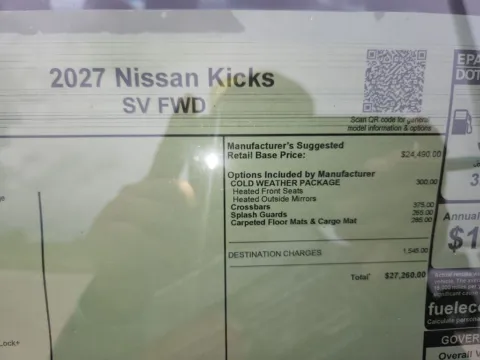 Photos of 2027 Nissan Kicks SV for sale in Tomball, TX at Fred Haas Nissan