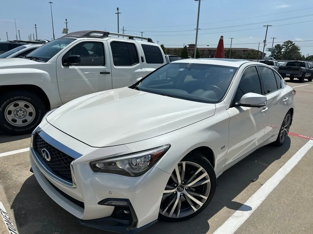 White 2019 INFINITI Q50 Sport for sale in Tomball, TX
