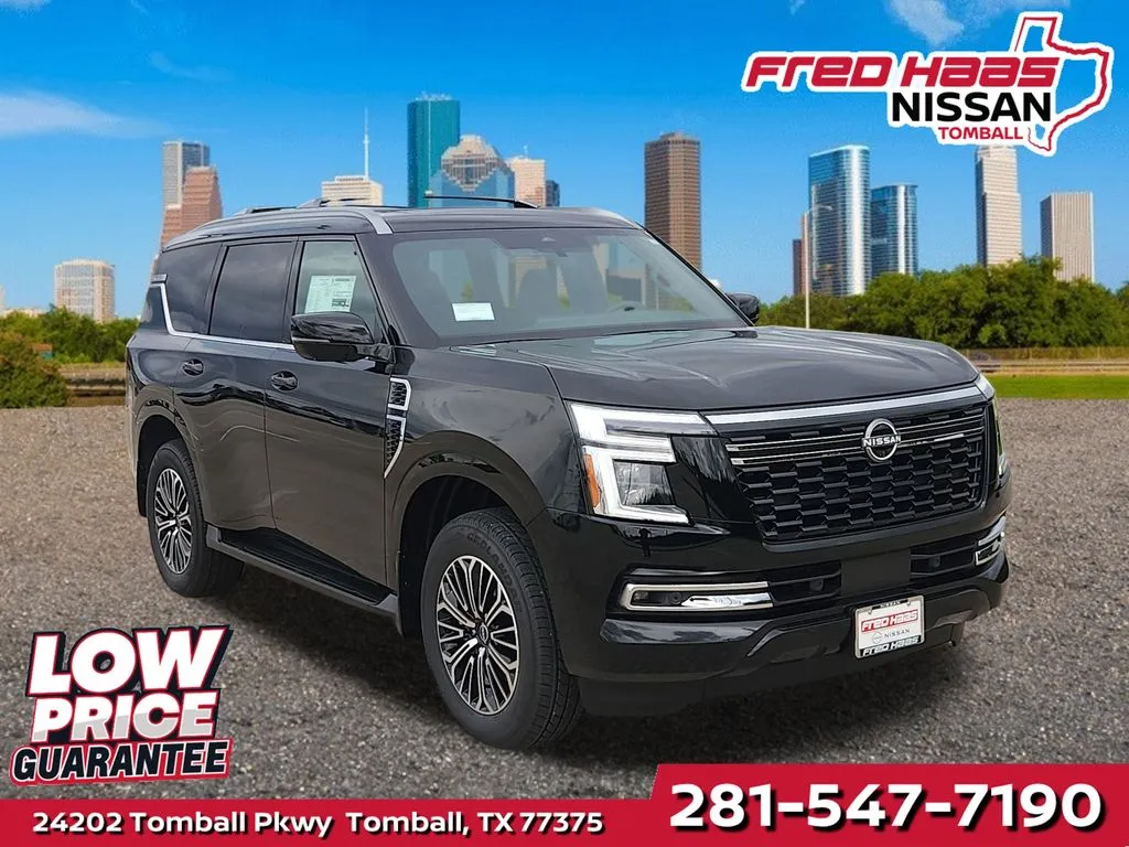 Black 2026 Nissan Armada Platinum 4WD for sale in Tomball, TX
