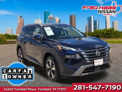 Blue 2025 Nissan Rogue SL Premium Pkg Tech Pkg for sale in Tomball, TX