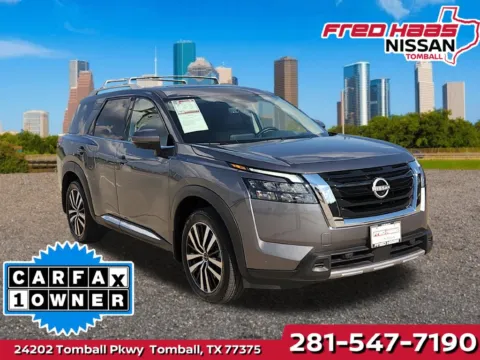 Gray 2025 Nissan Pathfinder Platinum for sale in Tomball, TX