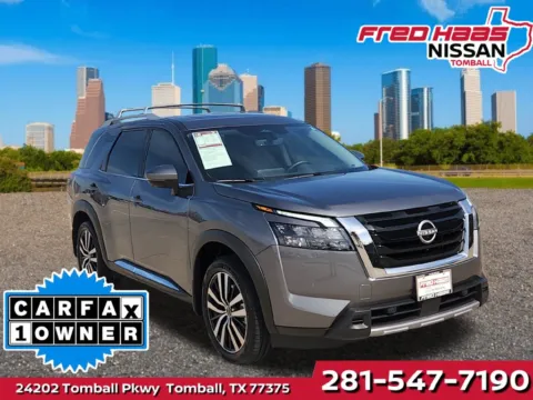 Gray 2025 Nissan Pathfinder Platinum for sale in Tomball, TX