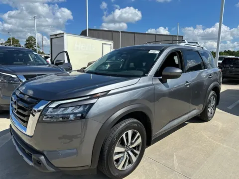 Gray 2025 Nissan Pathfinder SL for sale in Tomball, TX